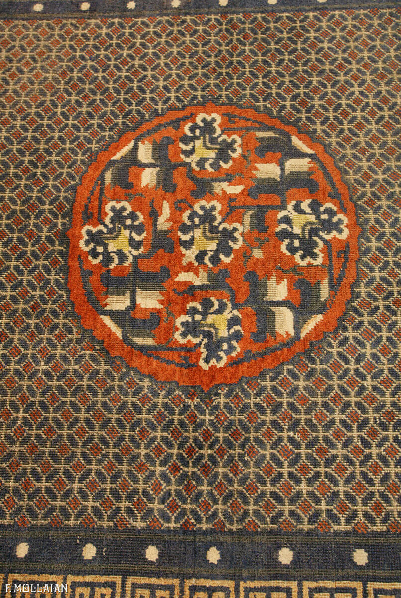 Semi-Antique Chinese Silk Rug n°:22051133